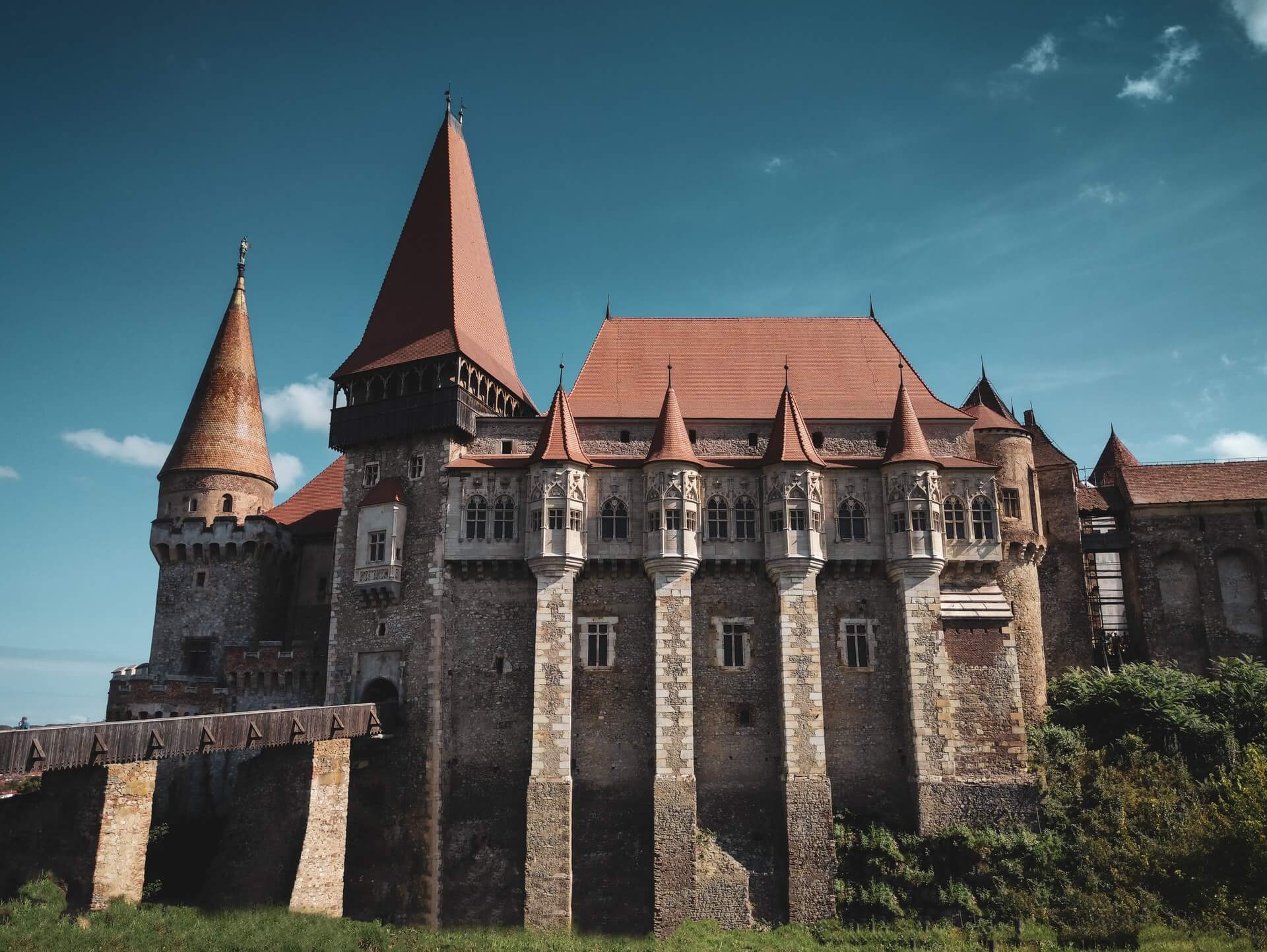 Slottet Corvin i Rumänien