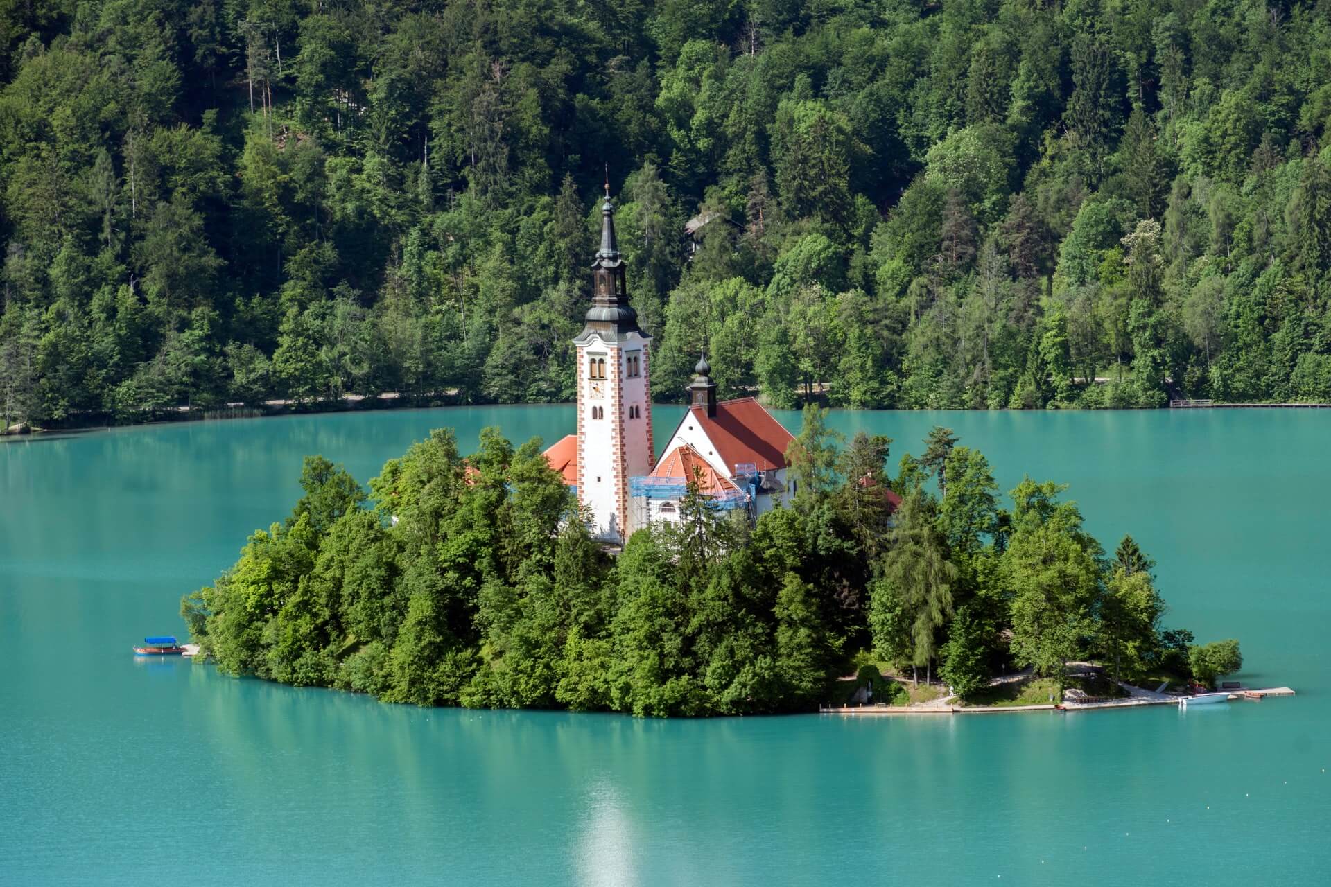 Bledsjön i Slovenien